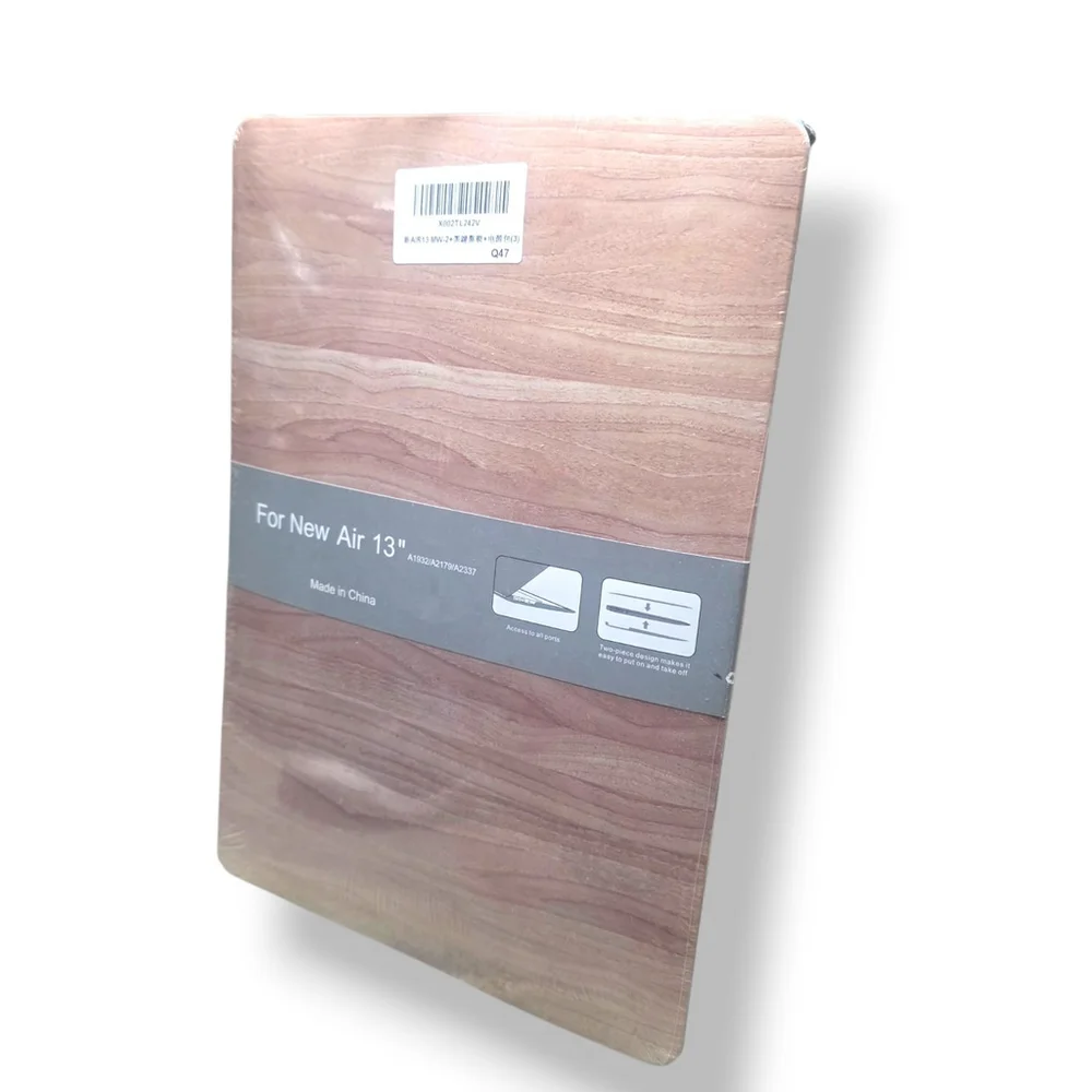 MacBook Air 13 Case A1932 A2179 A2337 Hard Shell Cover Wood Grain